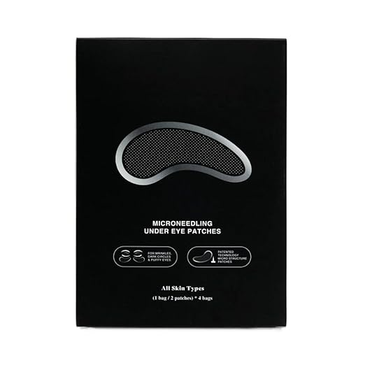 Microneedle Eye Patches for Dark Circles & Fine Lines – Under Eye Patches with Hyaluronic Acid, Collagen Boosting, Puffy Eye Treatment
