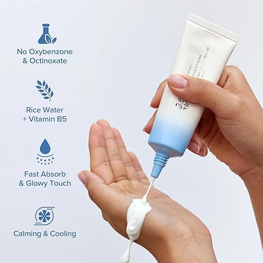 Beauty of Joseon Relief Sun Aqua-fresh Rice + B5, SPF 50+ PA++++ Sun Cream, Moisturizing & Calming Formula, Korean Skincare