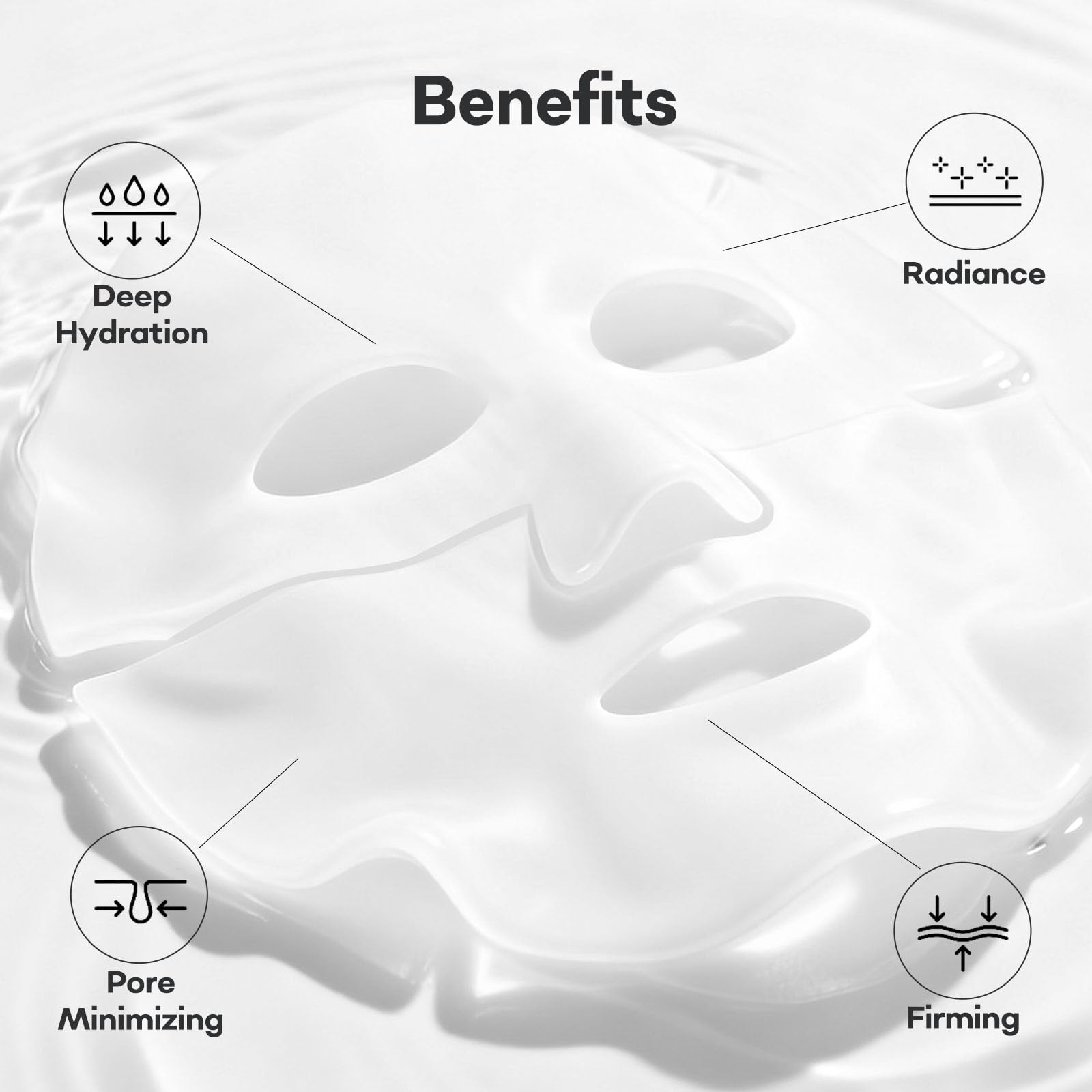 Bio Collagen Face Mask, Overnight Sheet Face Masks Skincare, Real Deep Hydrating Glass Skin Masks, Bio Collagen Night Treatments Mask, Reduce Wrinkles, Pore Minimizing