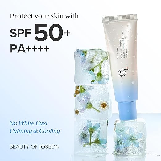 Beauty of Joseon Relief Sun Aqua-fresh Rice + B5, SPF 50+ PA++++ Sun Cream, Moisturizing & Calming Formula, Korean Skincare