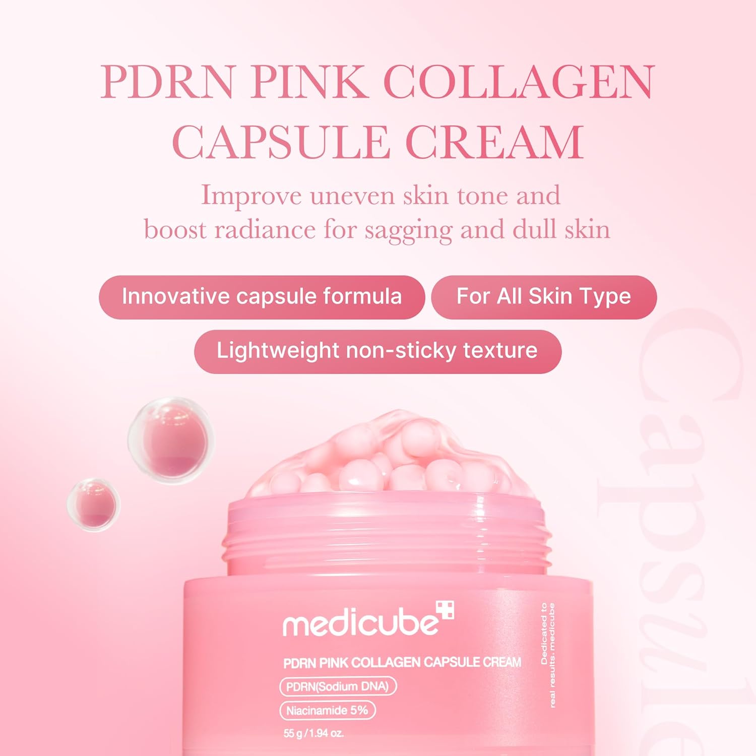 Medicube — PDRN PINK COLLAGEN CAPSULE CREAM