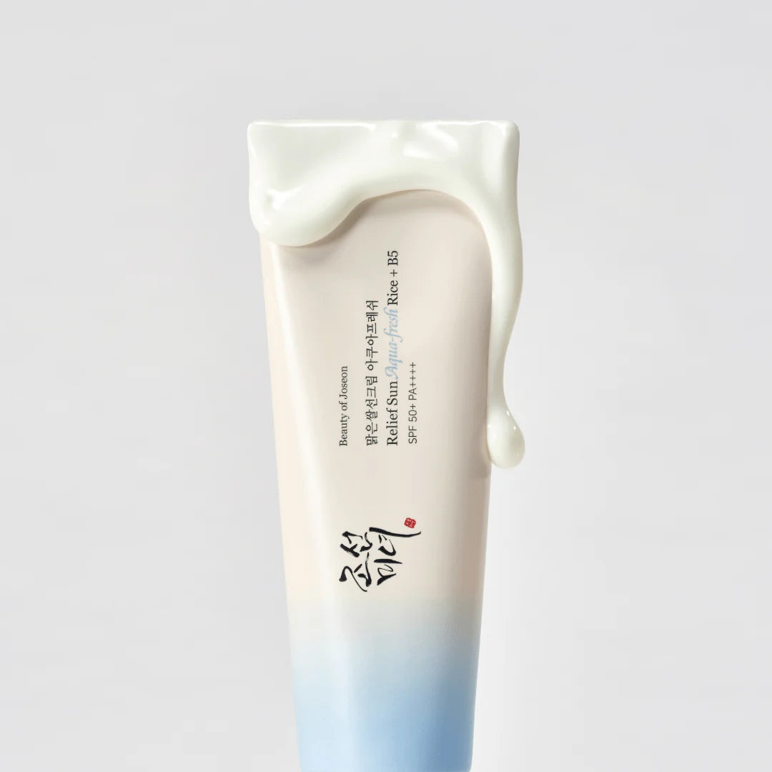 Beauty of Joseon Relief Sun Aqua-fresh Rice + B5, SPF 50+ PA++++ Sun Cream, Moisturizing & Calming Formula, Korean Skincare