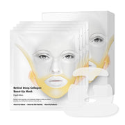 4 Pcs Retinol Deep Collagen Boost Up Mask Set, Deep Collagen for V-Line Lifting & Face Tightening, Retinol for Smile Lines & Forehead Area, Glass Glow Skin Collagen Lifting Mask