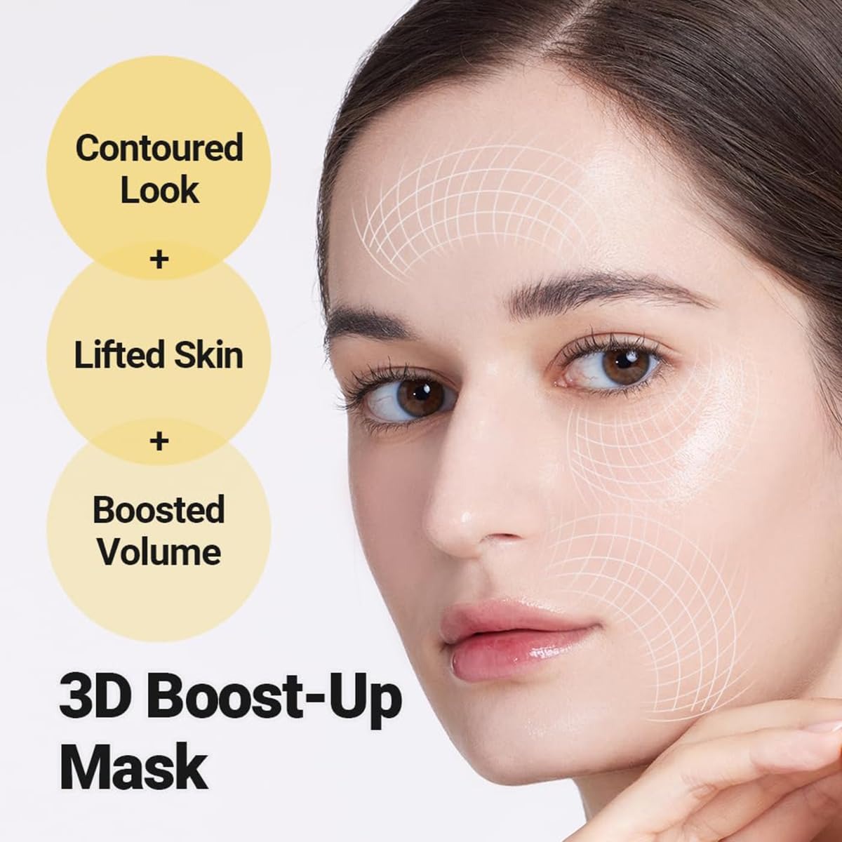 4 Pcs Retinol Deep Collagen Boost Up Mask Set, Deep Collagen for V-Line Lifting & Face Tightening, Retinol for Smile Lines & Forehead Area, Glass Glow Skin Collagen Lifting Mask