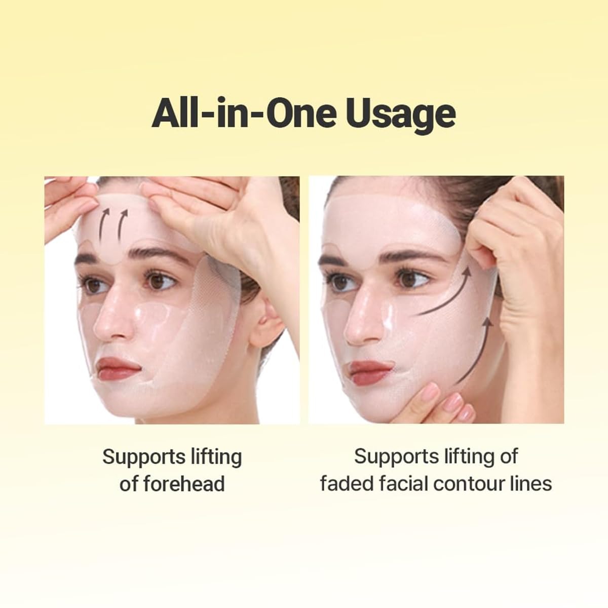 4 Pcs Retinol Deep Collagen Boost Up Mask Set, Deep Collagen for V-Line Lifting & Face Tightening, Retinol for Smile Lines & Forehead Area, Glass Glow Skin Collagen Lifting Mask