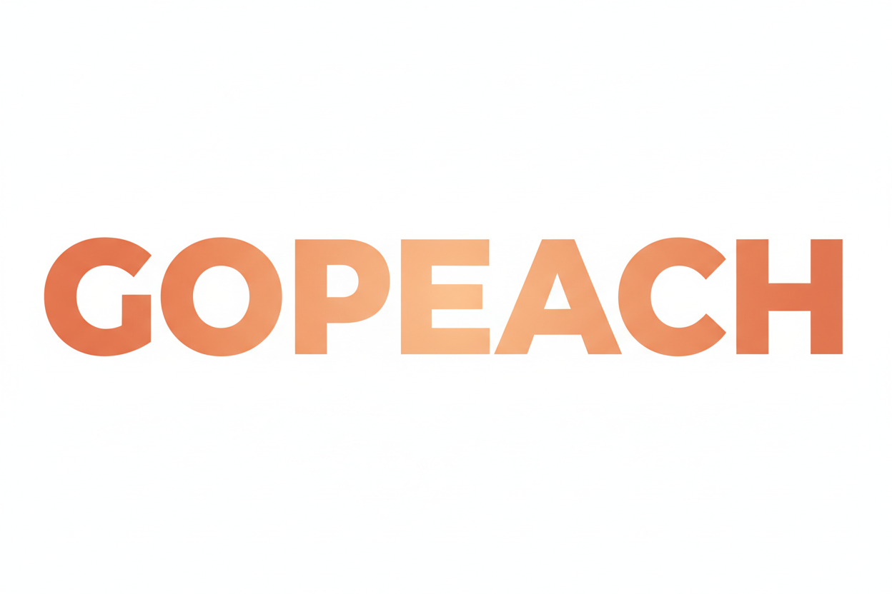 transparent GOPEACH TEXT